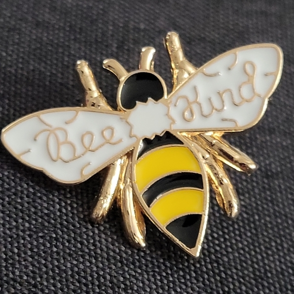 Bee Kind Honeybee Enamel Pin - Picture 7 of 10